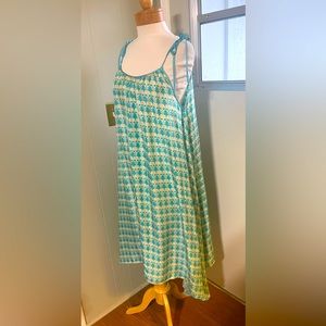 Paula Thomas for Thomas Wylde Printed Flowy Silk Asymmetrical Slip Dress XS